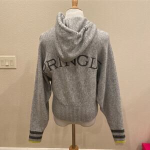 H&M X Pringle Of Scotland Gray Sweater Hoodie  Size Small